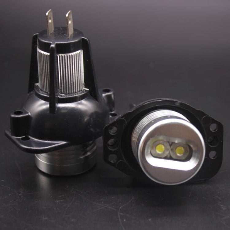 2 PCS DC 12-24V 6W 800LM 2-LED Car Angel Eyes Light Bulb for BMW E90/E91, (White Light), E90/E91-6W