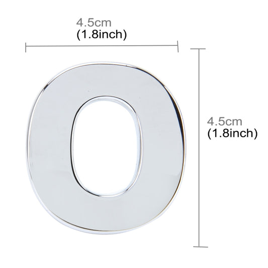 Car Vehicle Badge Emblem 3D English Letter Self-adhesive Sticker Decal, Size: 4.5*4.5*0.5cm, O, E, P, F, Q, G, R, H, S, I, T, A, J, U, Y, K, V, Z, L, W, B, M, X, C, N, D