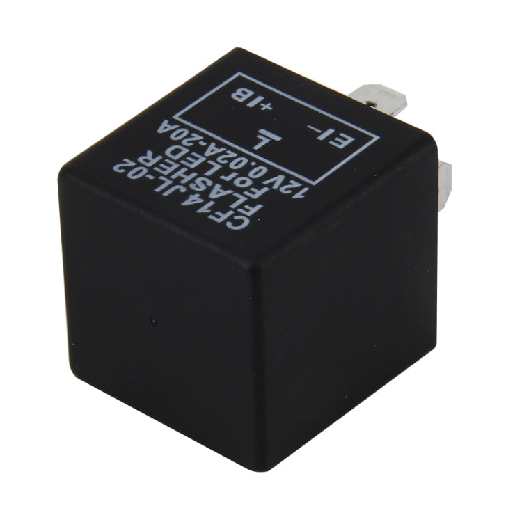 CF14 JL-02 Flasher for LED Auto Car-styling LED Turn Signal 3-Pin Car Flasher Relay Fix Hyper Flash General Lamp-LED Light Relay for European Cars, CF14 Not Adjustable Frequency