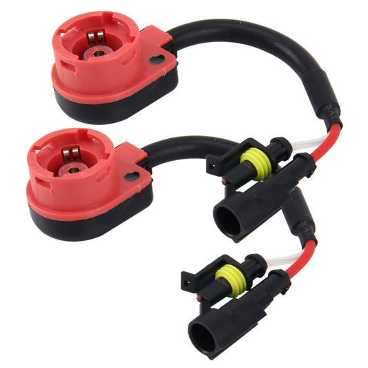 2 PCS Universal D2/D4 HID Xenon Bulb Converter Cable Adapter D2/D4 Adapter HID Socket Plug Adapter Bulb Wire Connector Wire for Ballast Hid, D2/D4