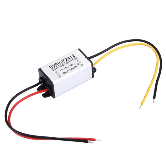 EV60-K2412 DC 15-40V to 12V 5A 36W Car Power Adapter DC-DC Converter Step Down Module, Car Power Adapter