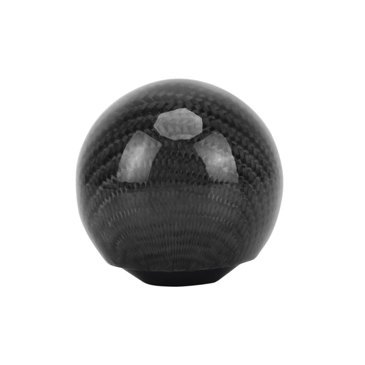 Universal Vehicle Car Shifter Cover Manual Automatic Carbon Fiber Ball Gear Shift Knob, Black, Silver, Ball Gear Shift Knob