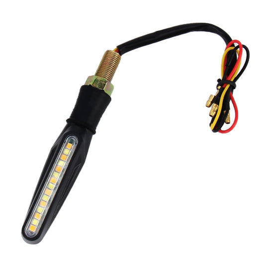 4 PCS DC 12V Moto 15 LED Jaune + Blanc Lumière Marquee-LED Clignotant Indicateur Lumineux, 15 LED