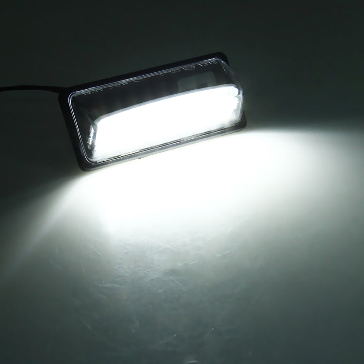 2 PCS LED License Plate Light 18-SMD Bulbs Lamps for Nissan/Teana 03 / Tada 03-08 /Sylphy 2008 /Sunny 2001-2006,2W 120LM,6000K, DC12V(White Light), for Nissan