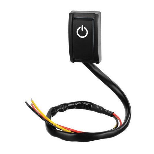 Jtron Car DIY Switch Paste Type Button Switch Paste Type Button Switch Double Sided with Adhesive Tape OFF/ON DC 12V/200mA, Button 4