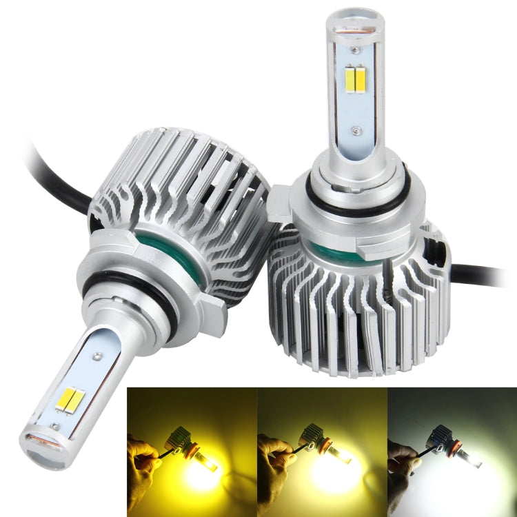 2 PCS 9012 26W 2250LM Car Headlight LED Auto Light Built-in CANBUS Function (White Light, Yellow Light, Warm White Light), DC 9-16V, 9012