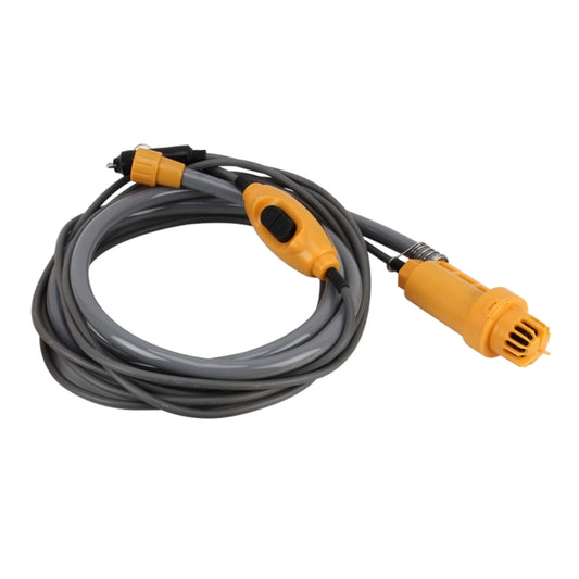 Douche de camping DC 12V Lavage de voiture Lavage de vaisselle Pompe à eau puissante Réglable Kit de douche automobile avec tuyau en plastique de 2m, 2m