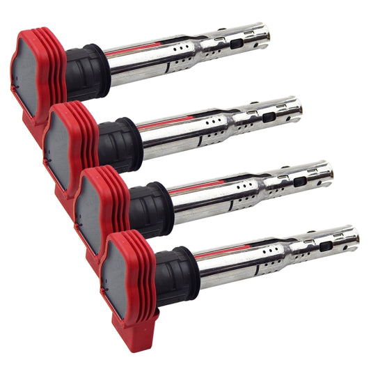 4 PCS Replace Car Ignition Coil Type 06E905115A/B/C/E/F Coils Suitable for 4-cylinder Engine For  Audi A6L 2.4 Year  After 2005, Random Number Delivery, 06E905115A