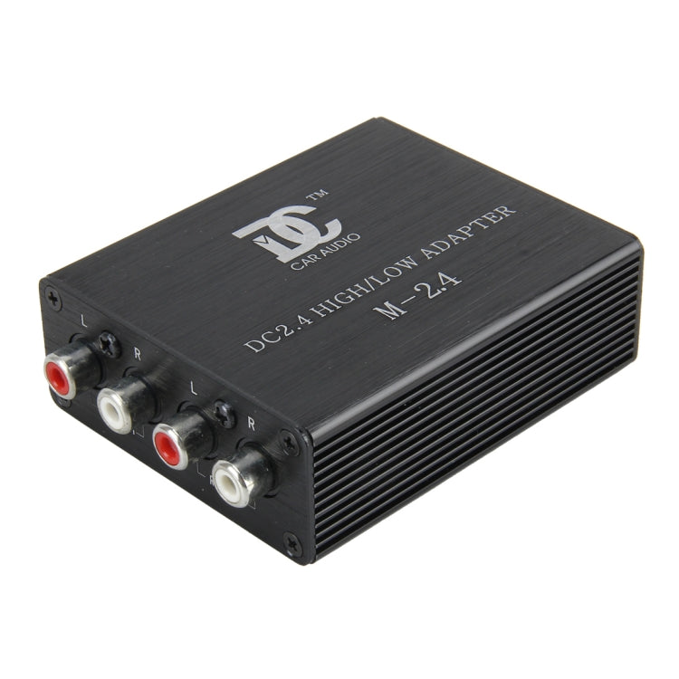 Car Audio Speaker Level Converter High VF Rotates Low VF 2 Ways Auto Car High to Low Impedance Converter Adapter Speaker to RCA Line, 2 Ways