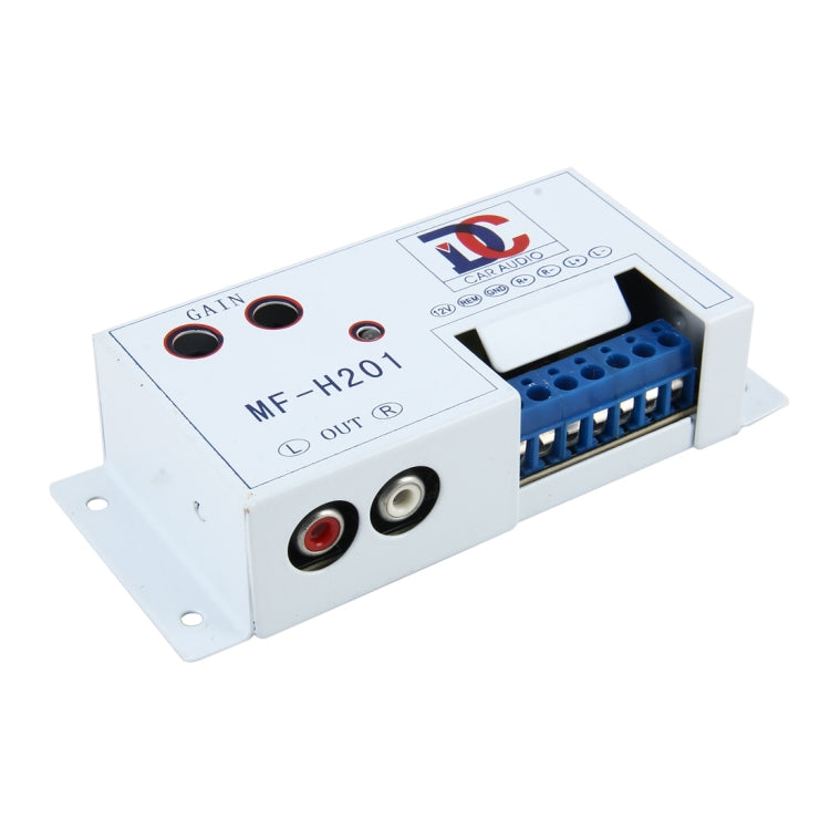 Car Audio Speaker Level Converter High VF Rotates Low VF Auto Car High to Low Impedance Converter Adapter Speaker to RCA Line, High VF Rotates Low VF
