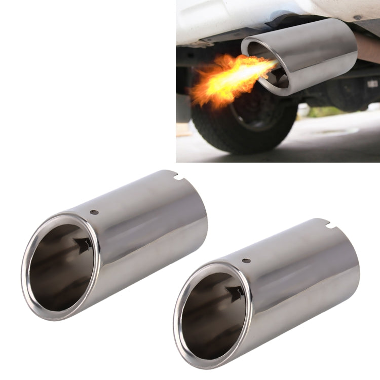 2 embouts de pot d'échappement en acier inoxydable pour VW Volkswagen 1.8T/2T, Audi A1/A3/A4L/Q3/Q5, 1.8T/2T