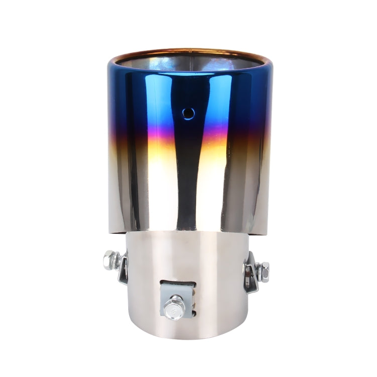Universal Car Styling Stainless Steel Curved Exhaust Tail Muffler Tip Pipe, Curved