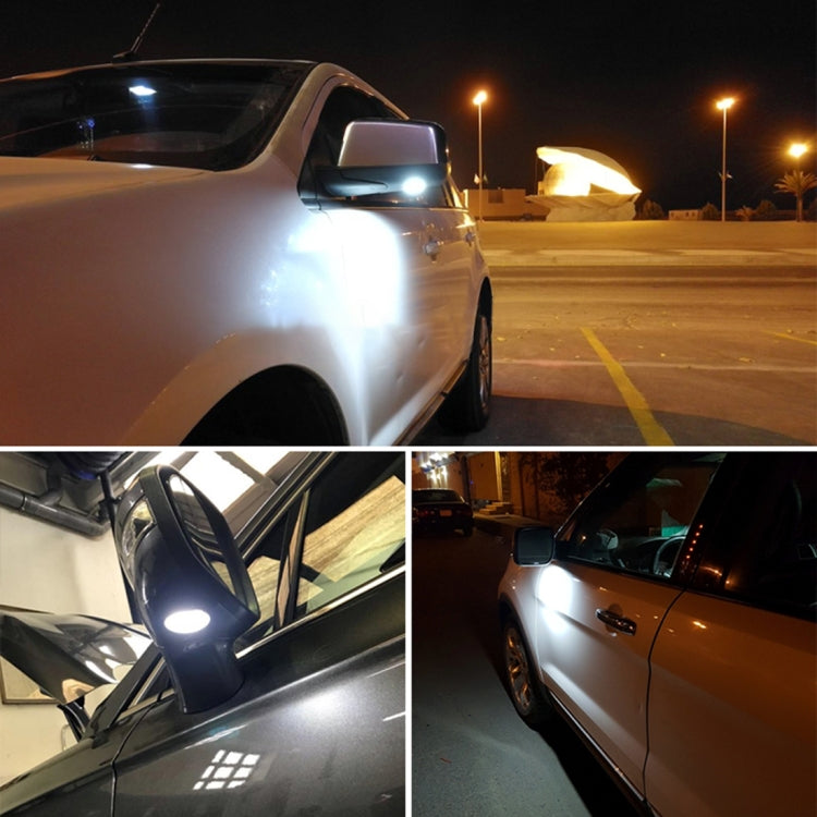 2 PCS DC 12V 2W 6000K 120LM 18-LED Side Rear View Mirror Puddle Lights Lamp for Ford 2013-2017 Explorer/2015-2017 Taurus/2015-2017 Edge/2015-2017 Mondeo, For Ford 2013-2017 Explorer