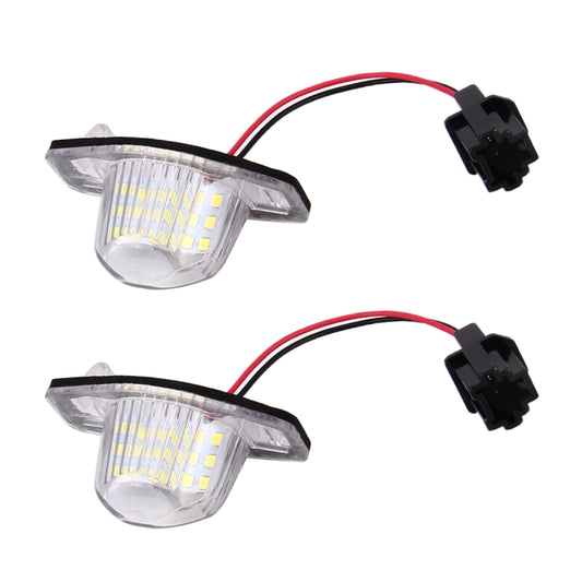 2 PCS DC 12V 2W 120LM 6000K LED License Plate Light 18-SMD 3528 Bulbs Lamps for Honda JAZZ(FIT) 02-17, Odyssay 08-17, Stream 01-05, CR-V 07-17, For Honda JAZZ(FIT)