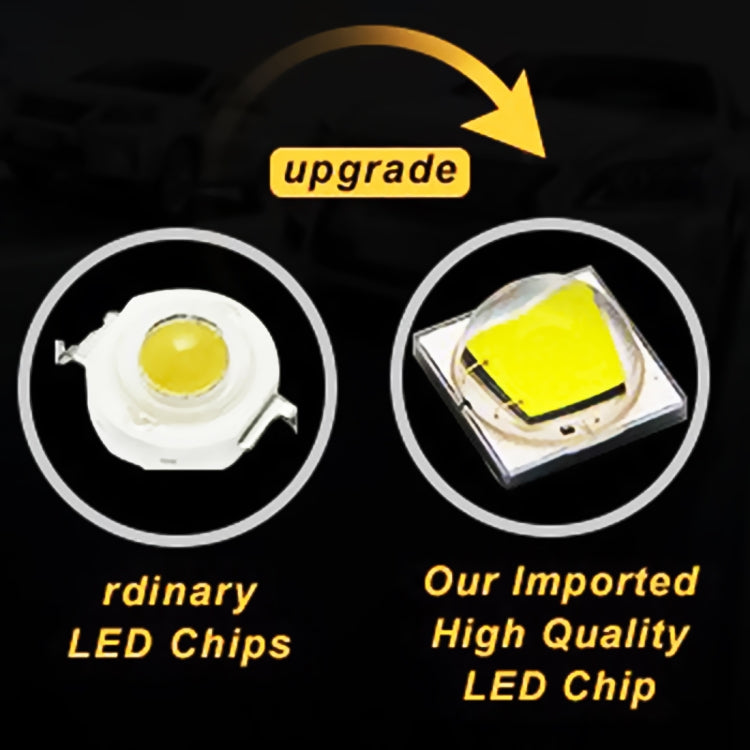 2 PCS 51W 3500LM 6500K White Light 17 LED Waterproof Car Boat Marine Work Lights Spotlight LED Bulbs, 30 Degrees Adjustable, DC 10-30V, 51W, Spot Light+51W