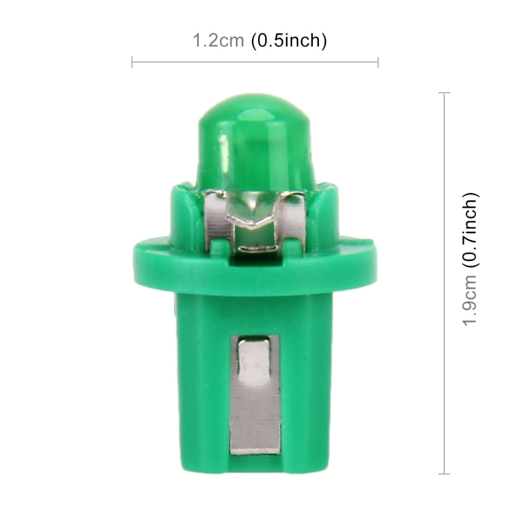 10 PCS 0.4W B8.5 Wedge Instrument Panel COB LED Light Dashboard Gauge Cluster Indicator Lamp Bulb, 0.4W B8.5