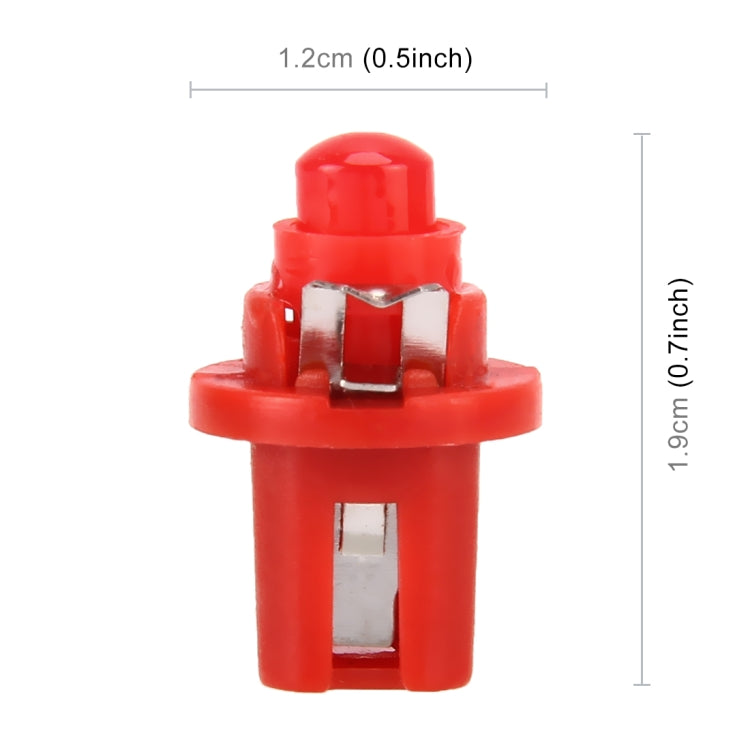 10 PCS 0.4W B8.5 Wedge Instrument Panel COB LED Light Dashboard Gauge Cluster Indicator Lamp Bulb, 0.4W B8.5