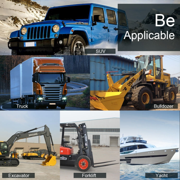 6.7W White Light Square-Shaped Waterproof Car Boat Marine Work Lights Spotlight LED Bulbs, DC 9-30V, 27W