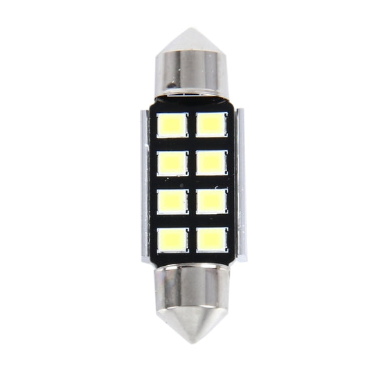 2 PCS 3W 200 LM 6000K 36MM 8 SMD-2835 LEDs Bicuspid Port Decoding Car Dome Lamp LED Reading Light, DC 12V, 36MM