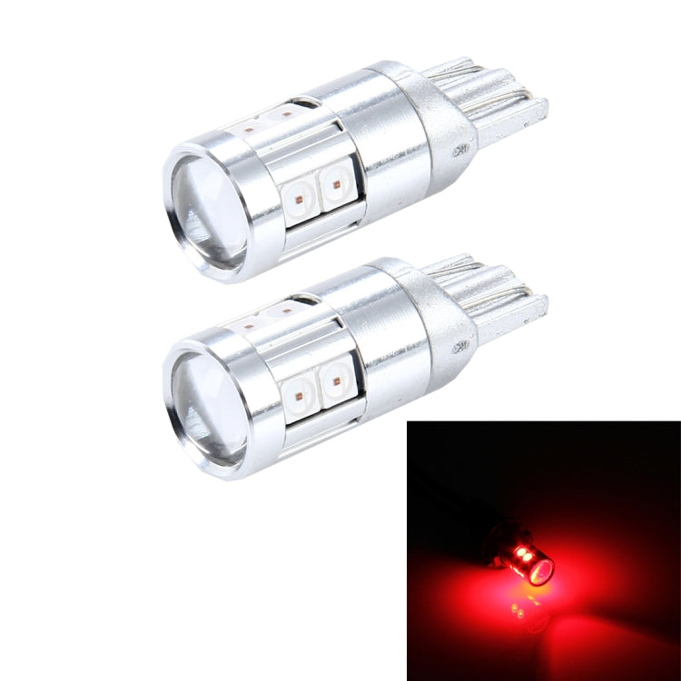 2 PCS T10 5W 8 SMD-3030 LED Car Clearance Lights Lamp, DC 12V, 8 SMD-3030 LEDs, T10+5W Red Light