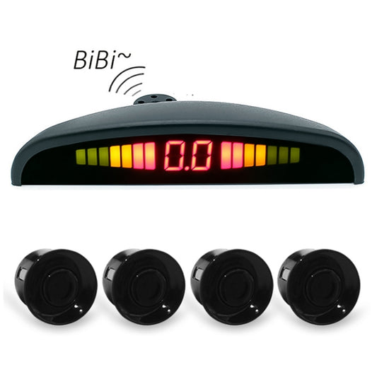 PZ316 Digital LED Crescent Shape Display Rear View Mirror Car Recorder for Truck with 4 Rear Radar, PZ316
