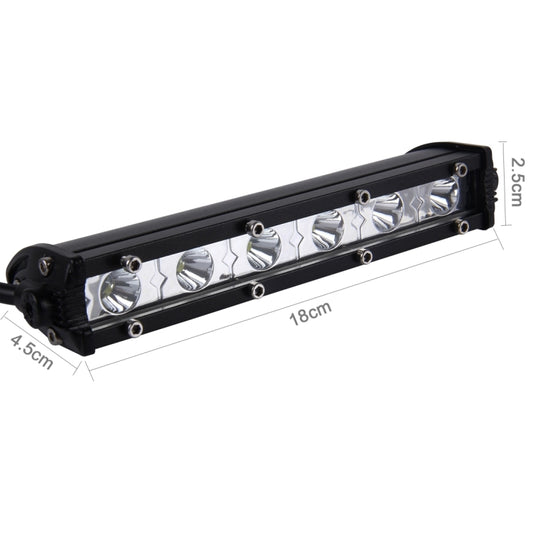 DC 10-30V 18W 2300LM 6500K Waterproof Vehicle Car Boat Marine External Work Lights Emergency Lights 30 Degrees Adjustable Spot Light LED Car Bulbs with 6 Intense CREE LED Lights, Spot Light+18W