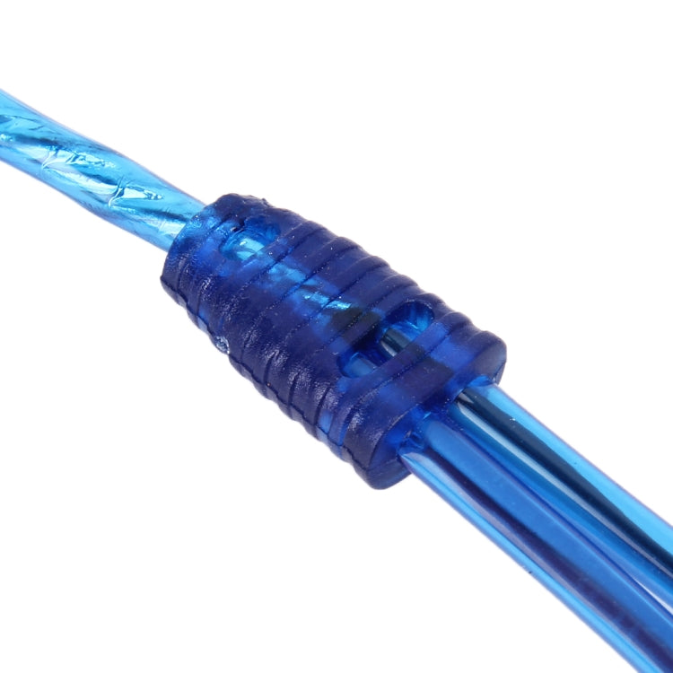Car AV Audio Video 1 Female to 2 Male Aluminum Extension Cable Wiring Harness, Cable Length: 26cm, 1 Female to 2 Male