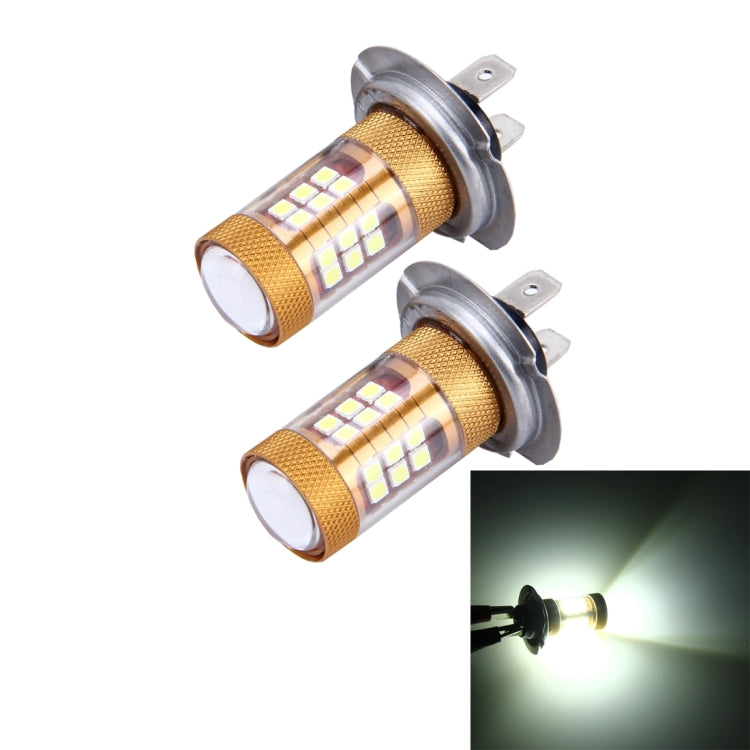 2 PCS H7 15W 1300 LM 6500K 28 SMD-3030 LEDs Car Fog Lights, DC 12V, H7