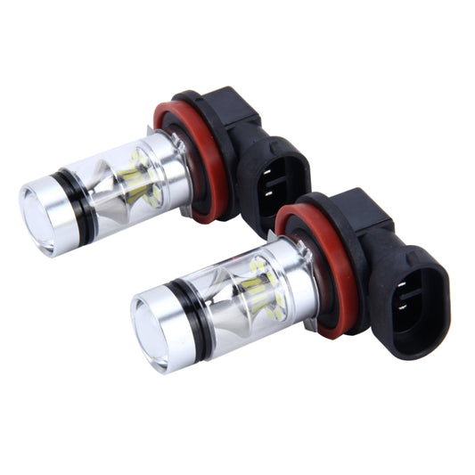 2 PCS H8/H11 10W 500LM 6000K 20SMD-2835 LEDs Car Fog Lights, DC 12V, H8/H11 10W