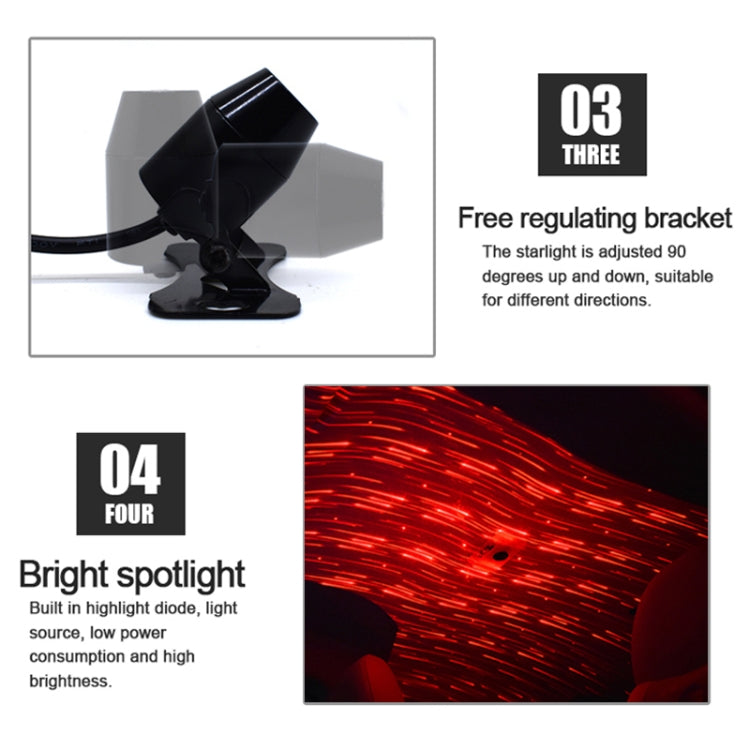 Roof Ceiling Atmosphere Decoration Red Light Star Night Lights Meteor Lamp Projector with Remote Control, Meteor/Remote Control