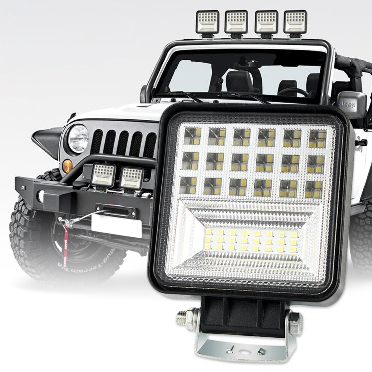 2 PCS 4 inch 20W Spot / Flood Light White Light Square-Shaped Waterproof Car SUV Work Lights Spotlight LED Bulbs, DC 9-30V, 4 inch 20W Square-Shaped