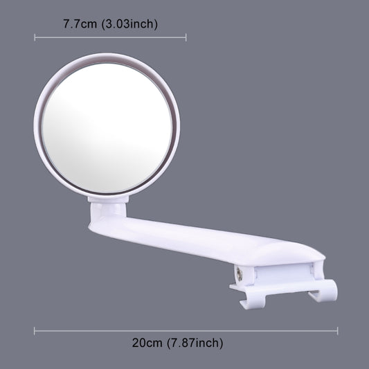 3R-094 Auxiliary Rear View Mirror Car Adjustable Blind Spot Mirror Wide Angle Auxiliary Rear View Side Mirror for Left Mirror, 3R-094 (White)