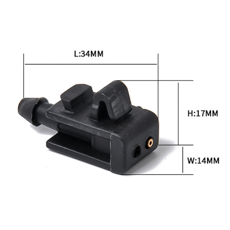 2 PCS Windshield Washer Wiper Jet Water Spray Nozzle Buckle 8200082347 for 2005-2007 Renault Megana 2, For 2005-2007 Renault Megana 2
