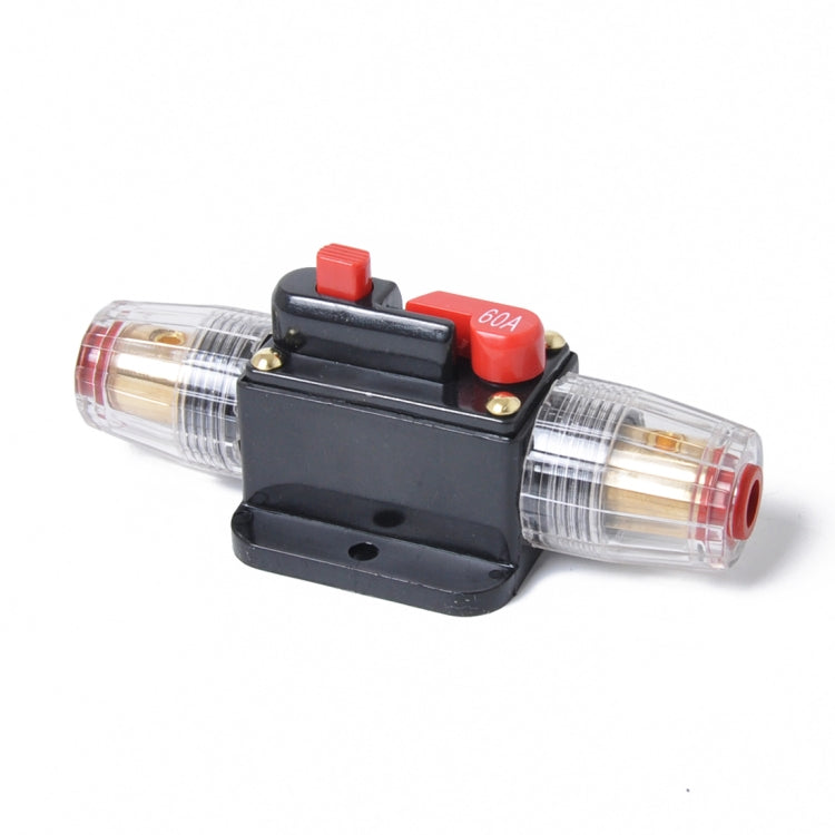 DC 12-24V Car Circuit Breaker Stereo Audio Fuse Holder Insurance 60A Fuse, 60A