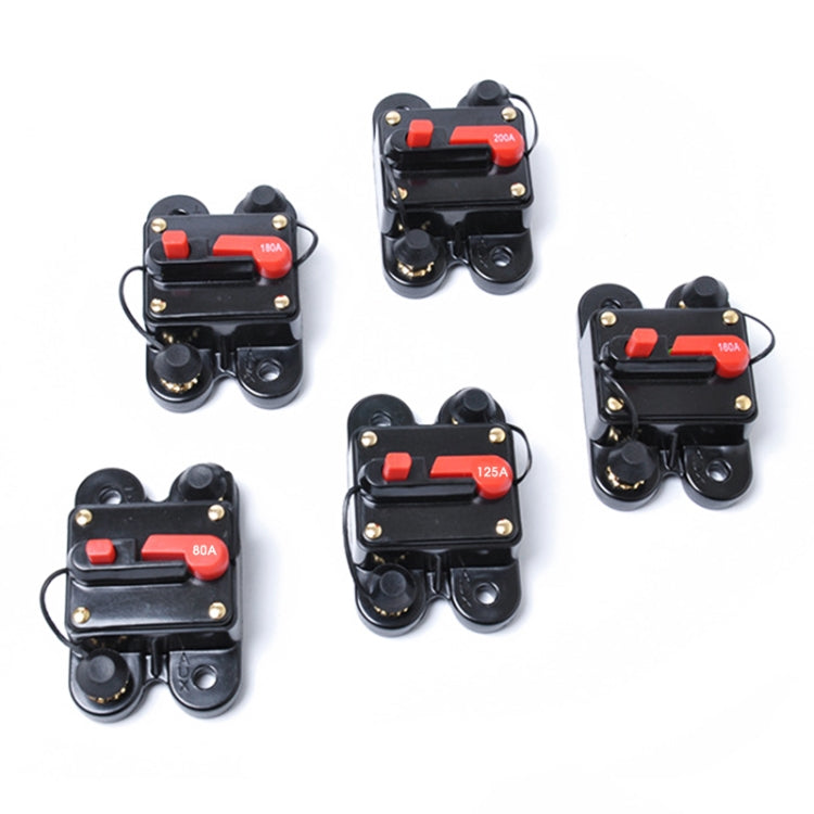 80A DC 12-24V Car Audio Stereo Circuit Breaker Automatic Reset Fuse Holder, 80A