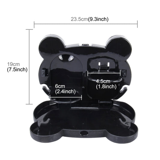 Cartoon Style Foldable Back Car Seat Drink Holder Back Seat Food Tray Storage Organizer Table