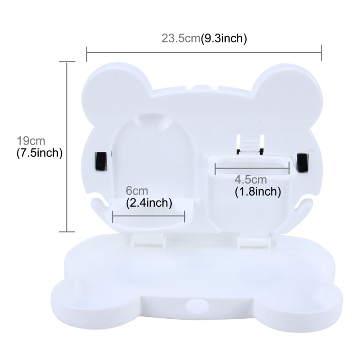 Cartoon Style Foldable Back Car Seat Drink Holder Back Seat Food Tray Storage Organizer Table, Cartoon Style(White), Cartoon Style(Brown), Cartoon Style(Black), Cartoon Style(Pink)