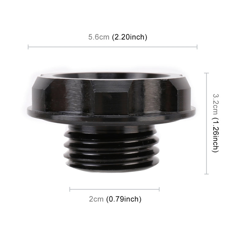 Car Modified Stainless Steel Oil Cap Engine Tank Cover for Honda, Size: 5.6 x 3.2cm