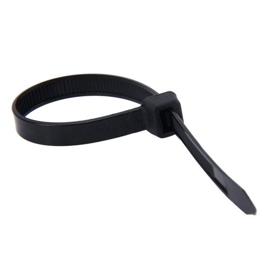 100pcs /Pack 8mm*200mm Nylon Cable Ties, 8mm*200mm Black, 8mm*200mm White