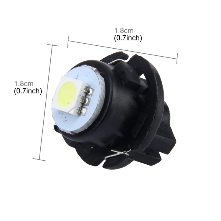 10 PCS 0.3W T6.5 Wedge Instrument Panel LED Light Dashboard Gauge Cluster Indicator Lamp Bulb, 0.3W T6.5