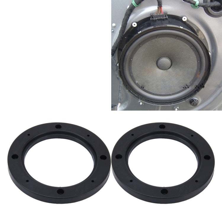 2 PCS 4 inch Car Auto ABS Loudspeaker Base Protection Hollow Cover Holder Mat, Inner Diameter: 10cm, 10cm