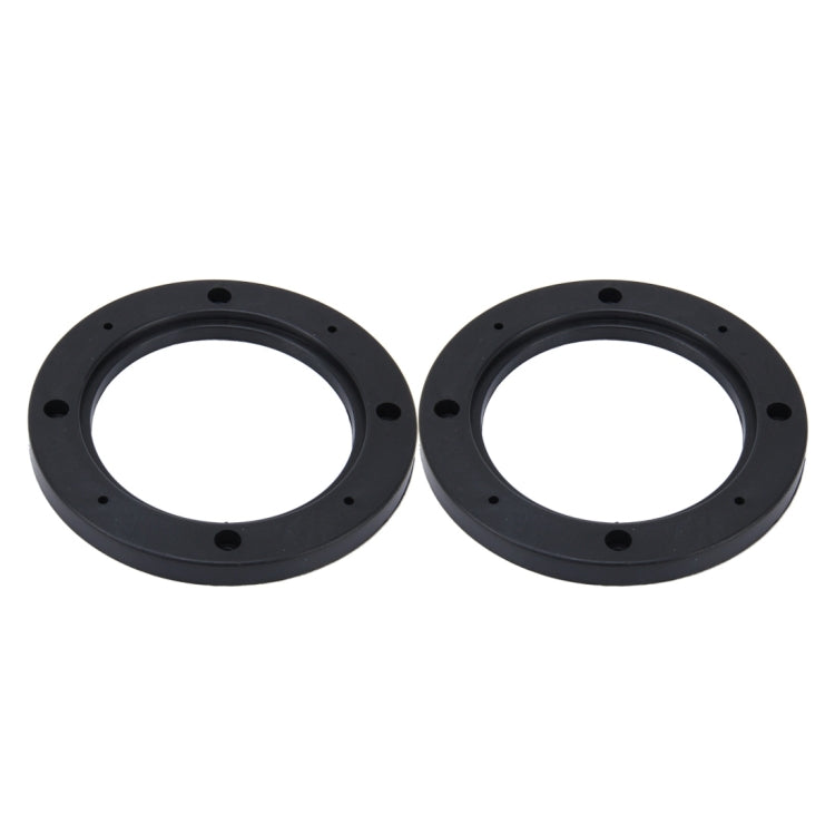 2 PCS 4 inch Car Auto ABS Loudspeaker Base Protection Hollow Cover Holder Mat, Inner Diameter: 10cm, 10cm