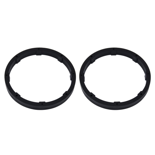 2 PCS 6.5 inch Car Auto ABS  Loudspeaker Base Protection Solid Cover Holder Mat, Inner Diameter: 14.5cm, Universal 6.5 inch