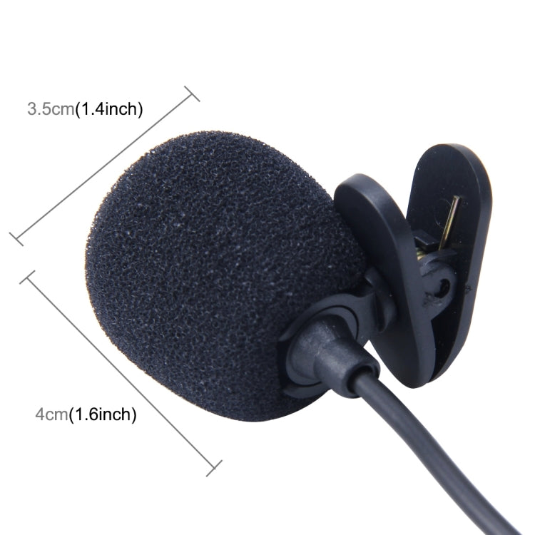Car Audio Microphone 3.5mm Jack TS Plug Mono Mic Mini Wired External Clip Microphone Player for Auto DVD Radio, Cable Length: 2.0m, Clip
