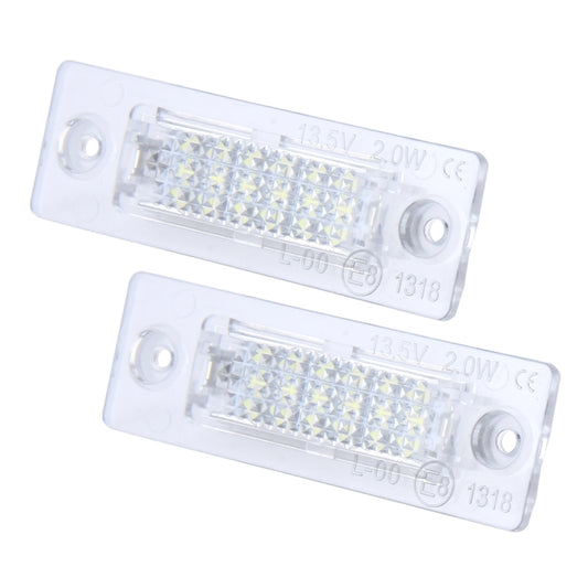 2 PCS License Plate Light with 24 SMD-3528 Lamps for Volkswagen, For Volkswagen