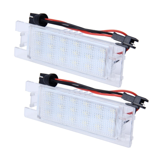 2 PCS License Plate Light with 24 SMD-3528 Lamps for Opel, For Opel