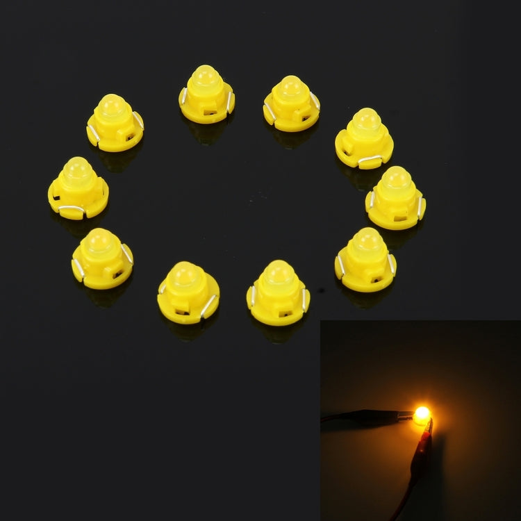 10PCS 2W T4.7 Wedge Instrument Panel LED Light Dashboard Gauge Cluster Indicator Lamp Bulb, 2W T4.7, 2W T4.7