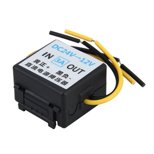 DC 24V to 12V Car Power Step-down Transformer, Rated Output Current: 3A, 3A Car Power Step-down Transformer
