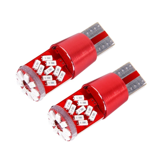 2 ampoules de voiture T10 5W à 27 LED SMD-3014, 12V DC, 27 LED SMD-3014, T10+5W lumière bleue