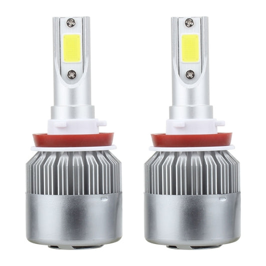 2 PCS H8/H9/H11 18W 1800 LM 8000K IP68 Casnbus Constant Current Car LED Headlight with 2 COB Lamps, DC 9-36V, H8/H11, H11